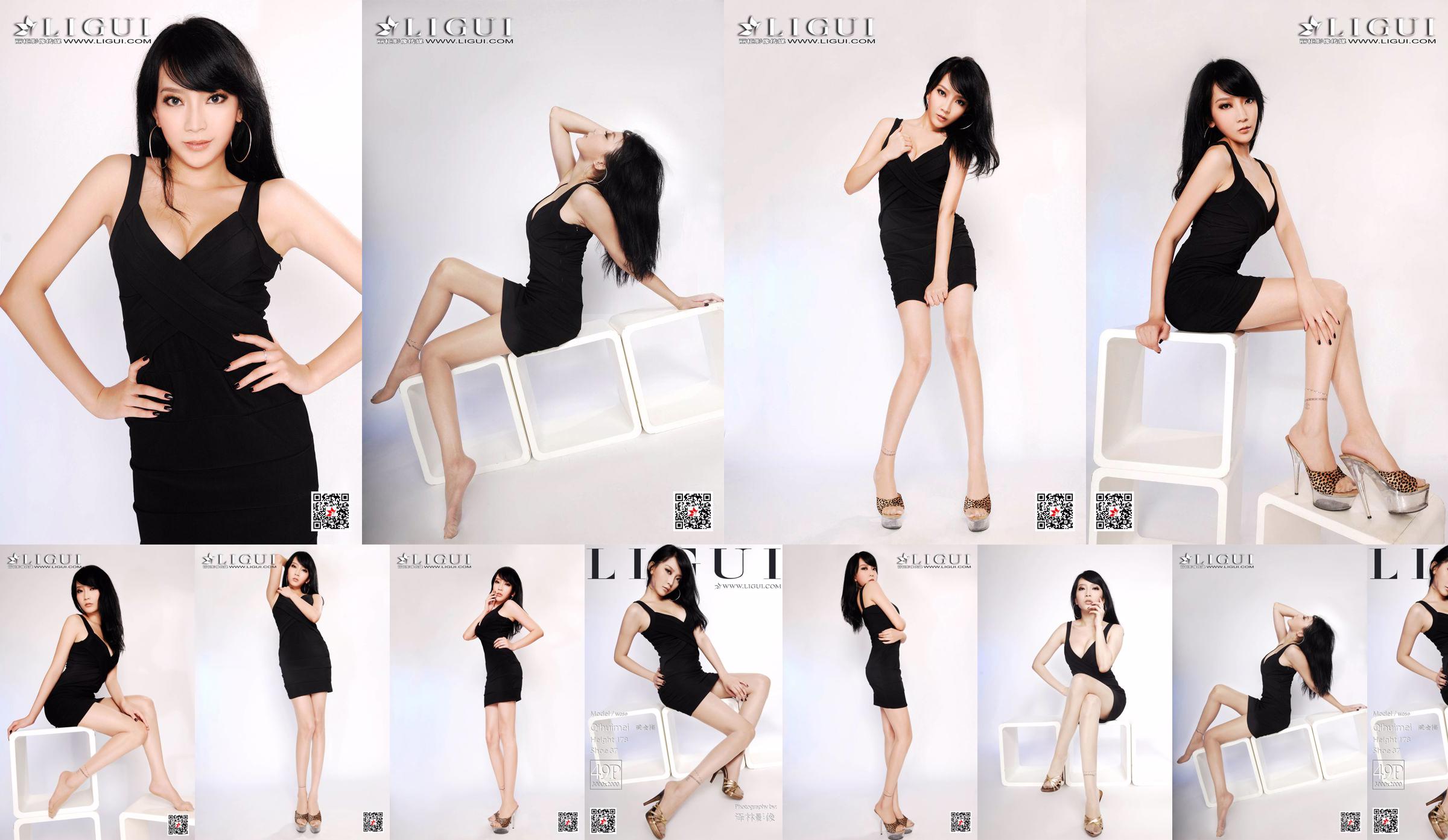 Modelo Qi Huimei "Foto de pernas de porco no estúdio" [丽 柜 Ligui] No.fcc572 Página 1