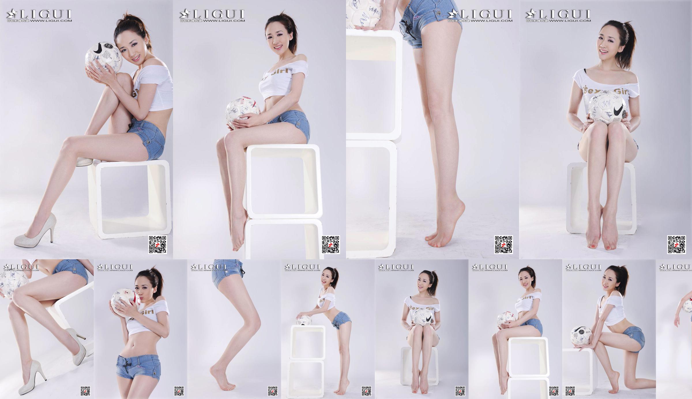Model 秋晨《超短热裤足球女郎》 [丽柜LIGUI] No.4c2839 第1页